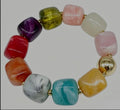 Chunky Marble Bead Bracelet