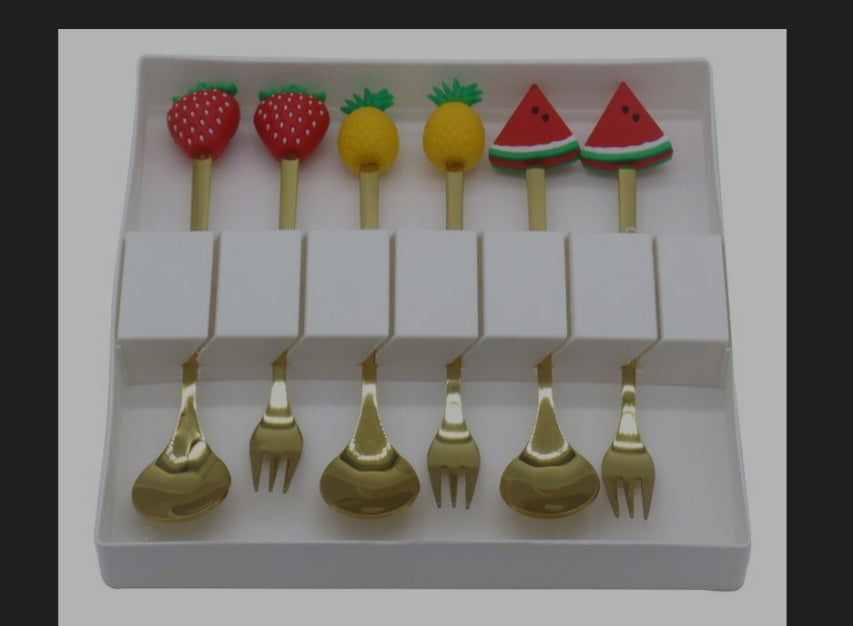 Set of 6 Fruit Cutlery