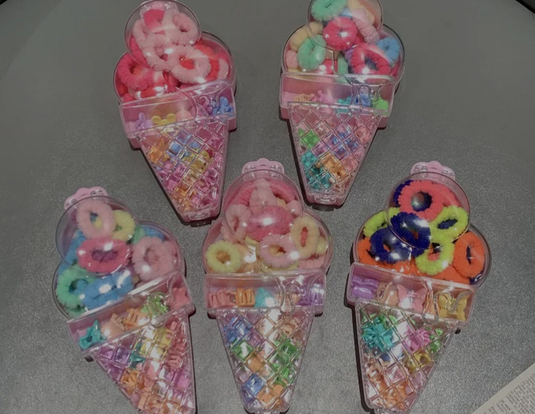 Ice Cream Hair Accessories Set