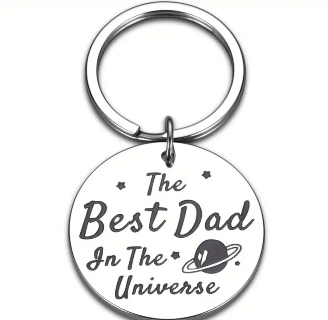 The Best Dad In The Universe Keyring
