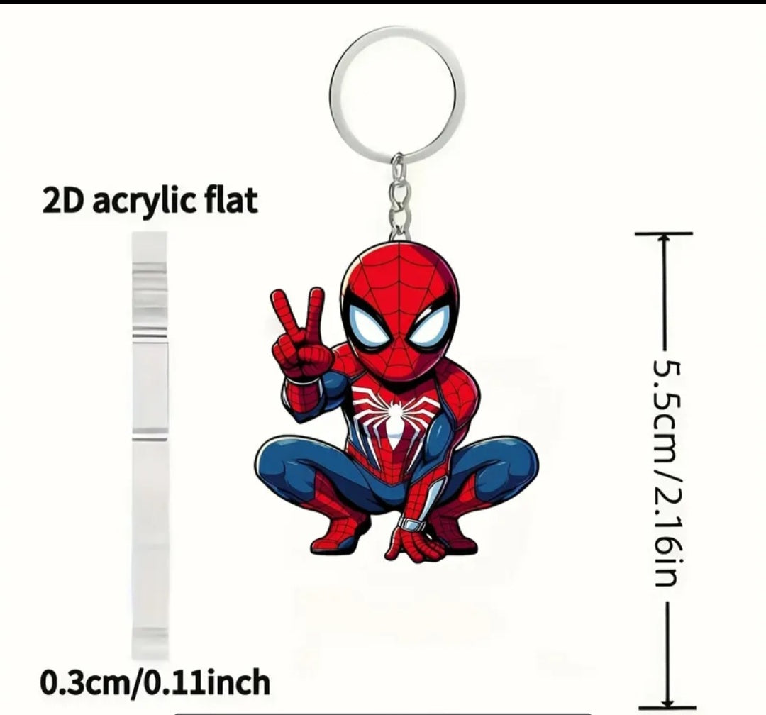 Spiderman Acrylic Keyring