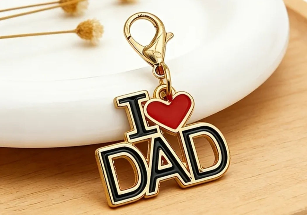 I Love Dad Keyring