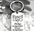 Dad Always On My Mind Keyring