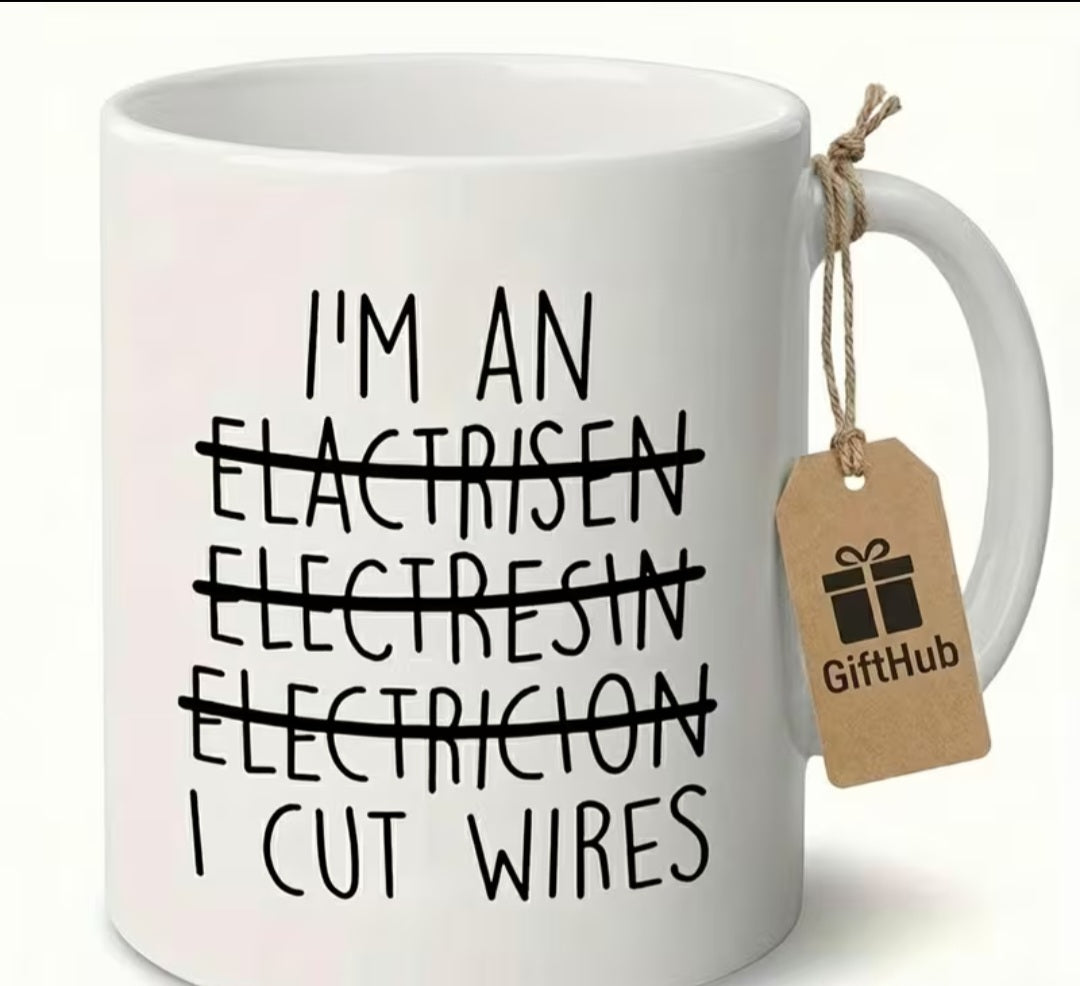 I'm An Electrician I Cut Wires Mug