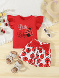 Little Lady Ladybug Top & Shorts Set