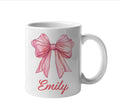 Personalised Ribbon Bow Mug