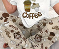 Coffee Print Plus Size 2-Piece Pyjama Set
