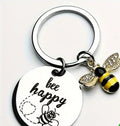 Bee Happy Keyring