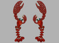 Lobster Crystal Drop Earrings