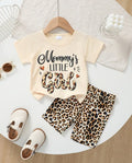 Mommy's Little Girl T-Shirt & Leopard Shorts Set