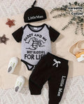 Daddy and Me Best Buddies Baby 3-Piece Set — Bodysuit, Joggers & Hat