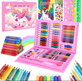 Unicorn art set for kids with carry case, pens, pencils, pastels, paints, stickers and colouring book