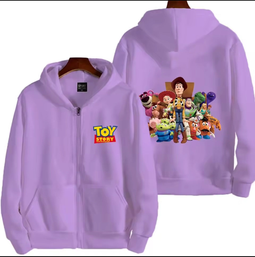 Toy Story zip-up hoodie in purple