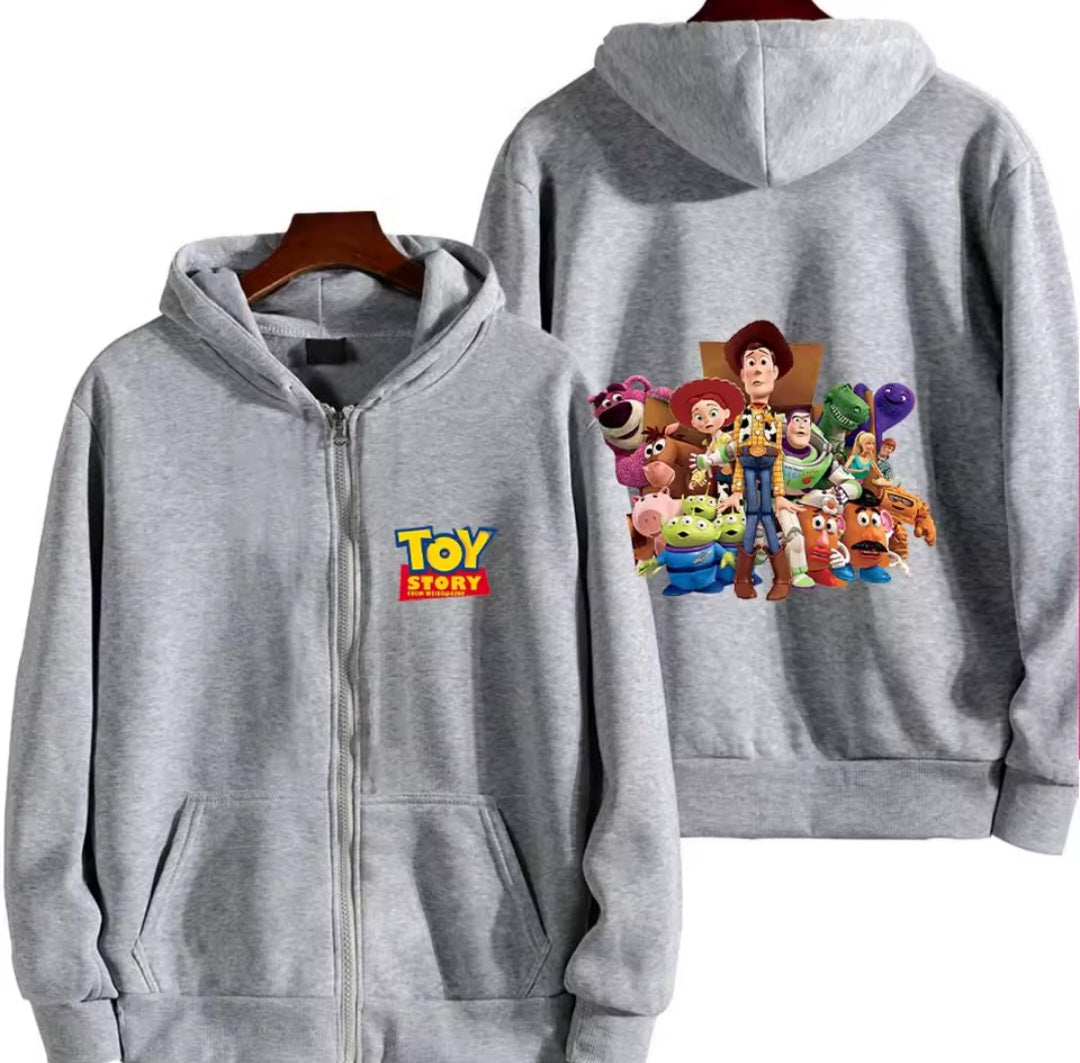 Toy Story zip-up hoodie in grey