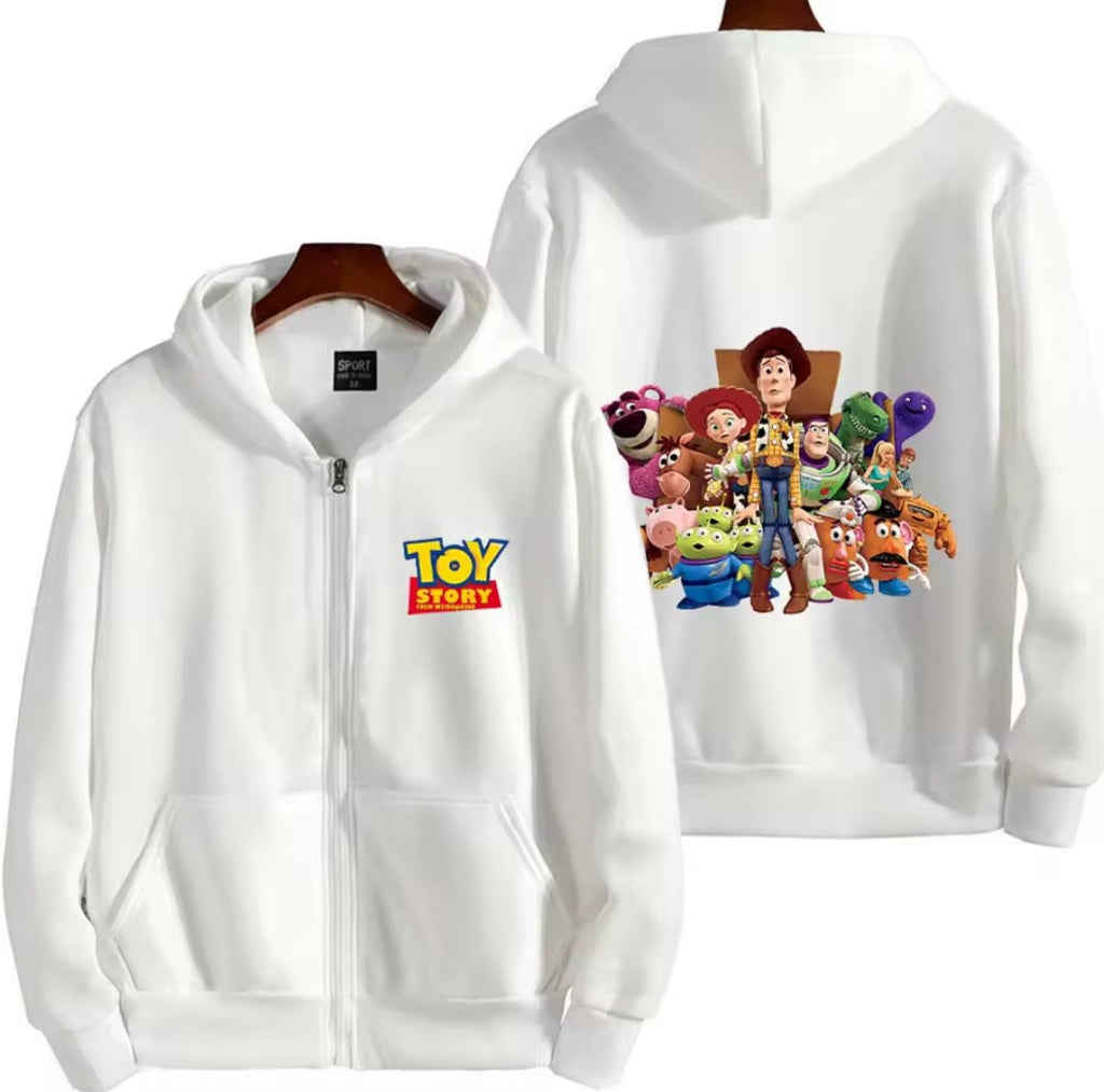 Toy Story zip-up hoodie in white