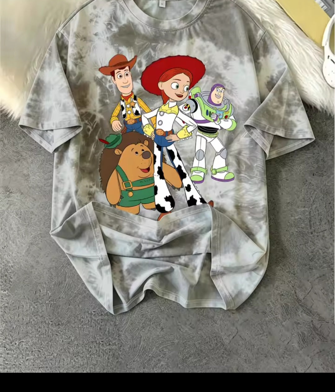 Toy Story Characters Tie-Dye T-Shirt
