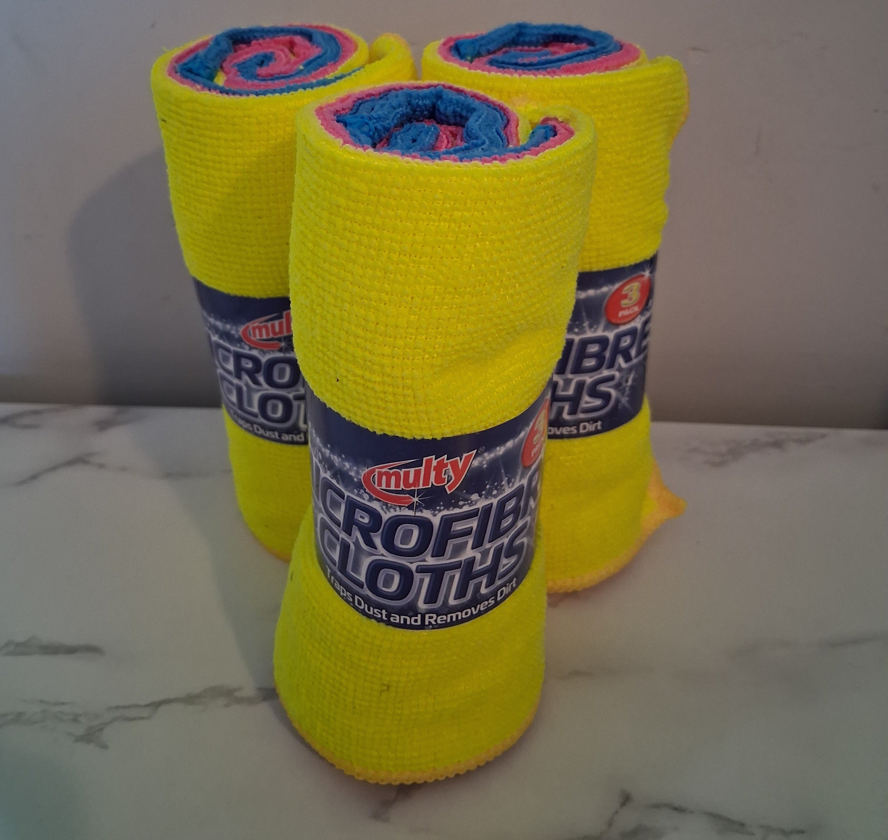 Pack Of 3 Microfibre Cloths