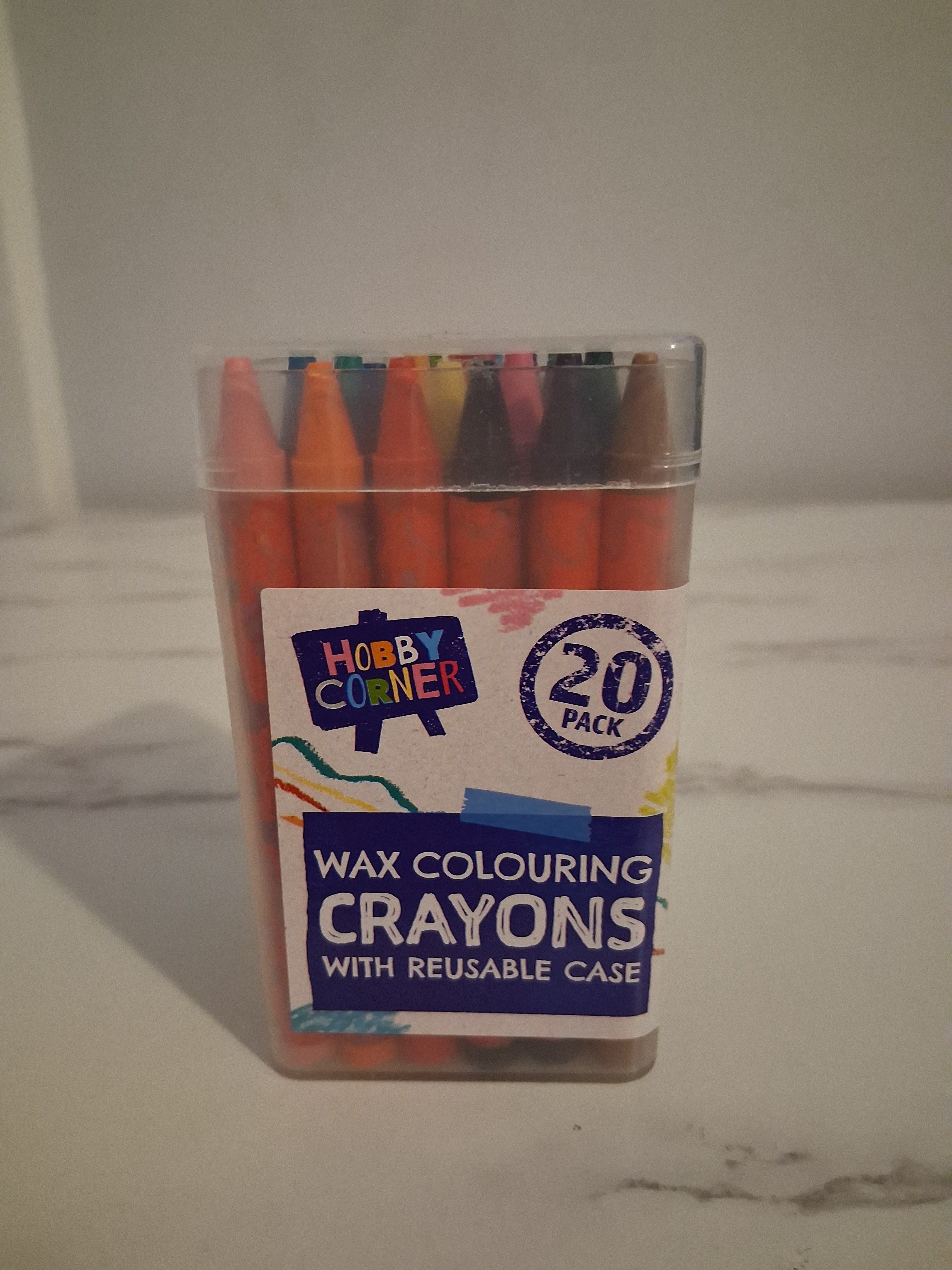 20 Colouring Crayons – Vibrant Colours for Little Artists