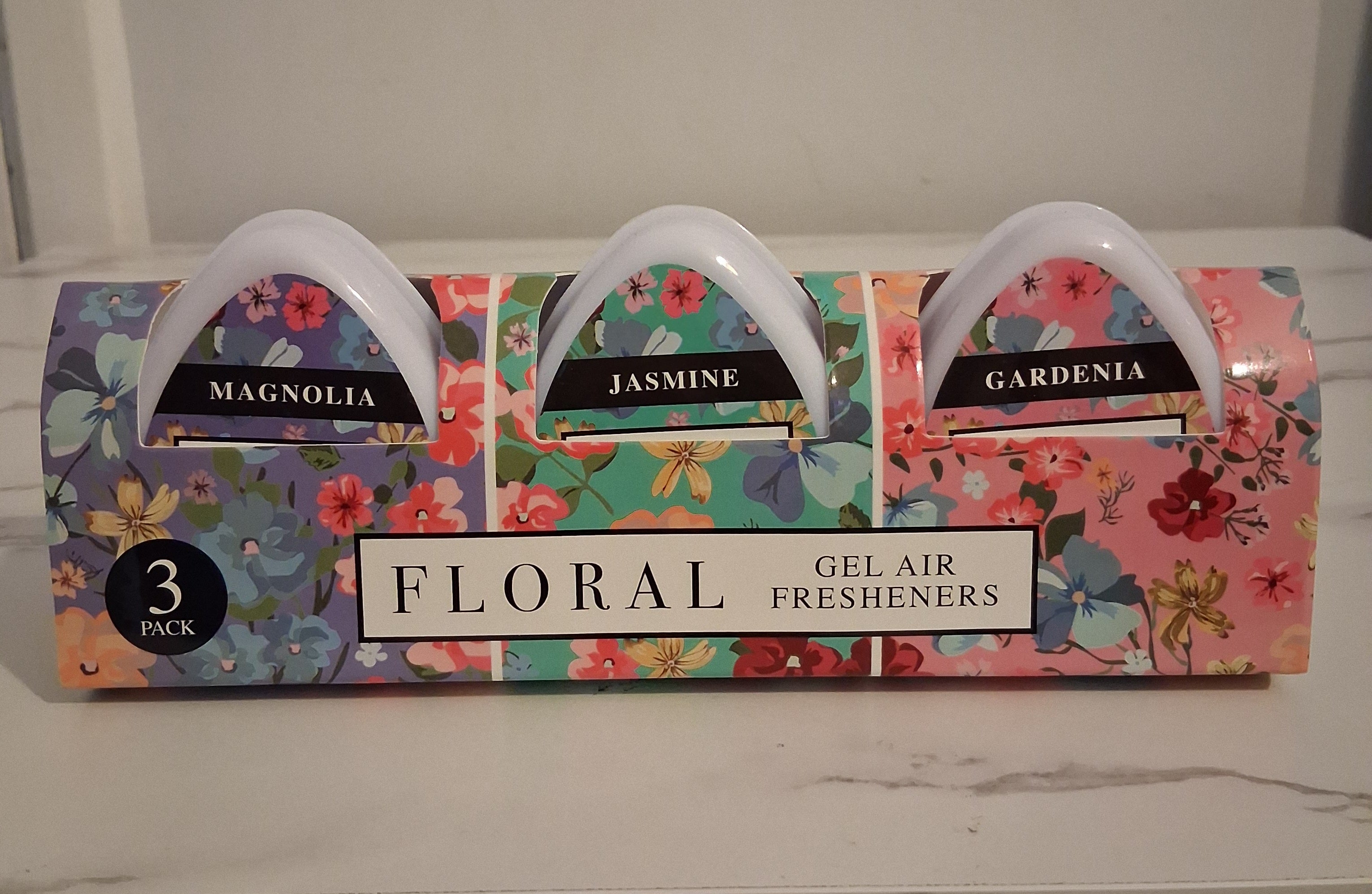 Floral Pack Of 3 Gel Freshener