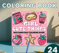 Girl Cute Things Colouring Book