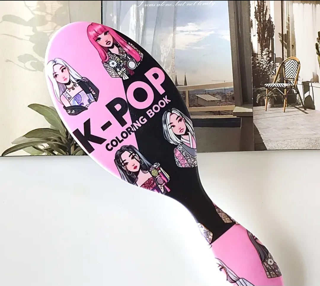 K Pop Oval Hairbrush