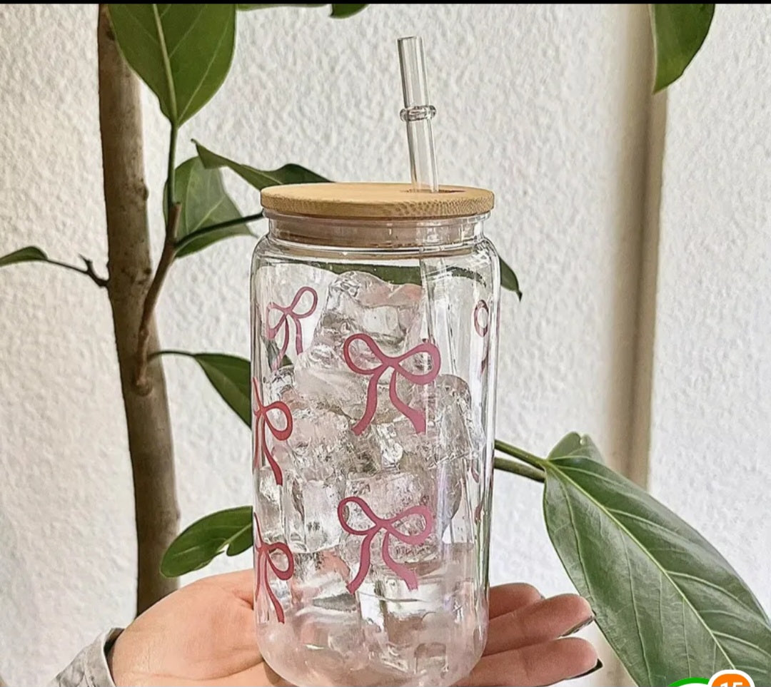 Bow Bamboo Cup & Straw