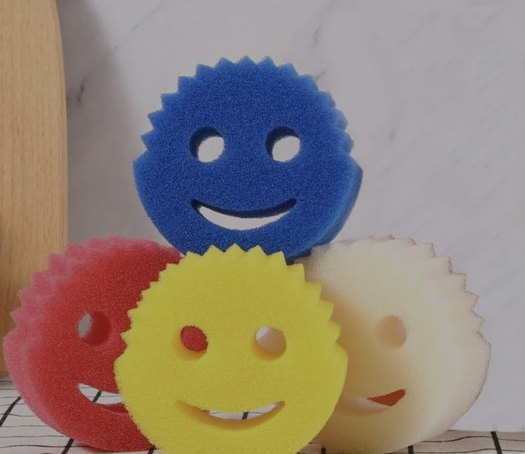 Smiley Face Scrub Pads