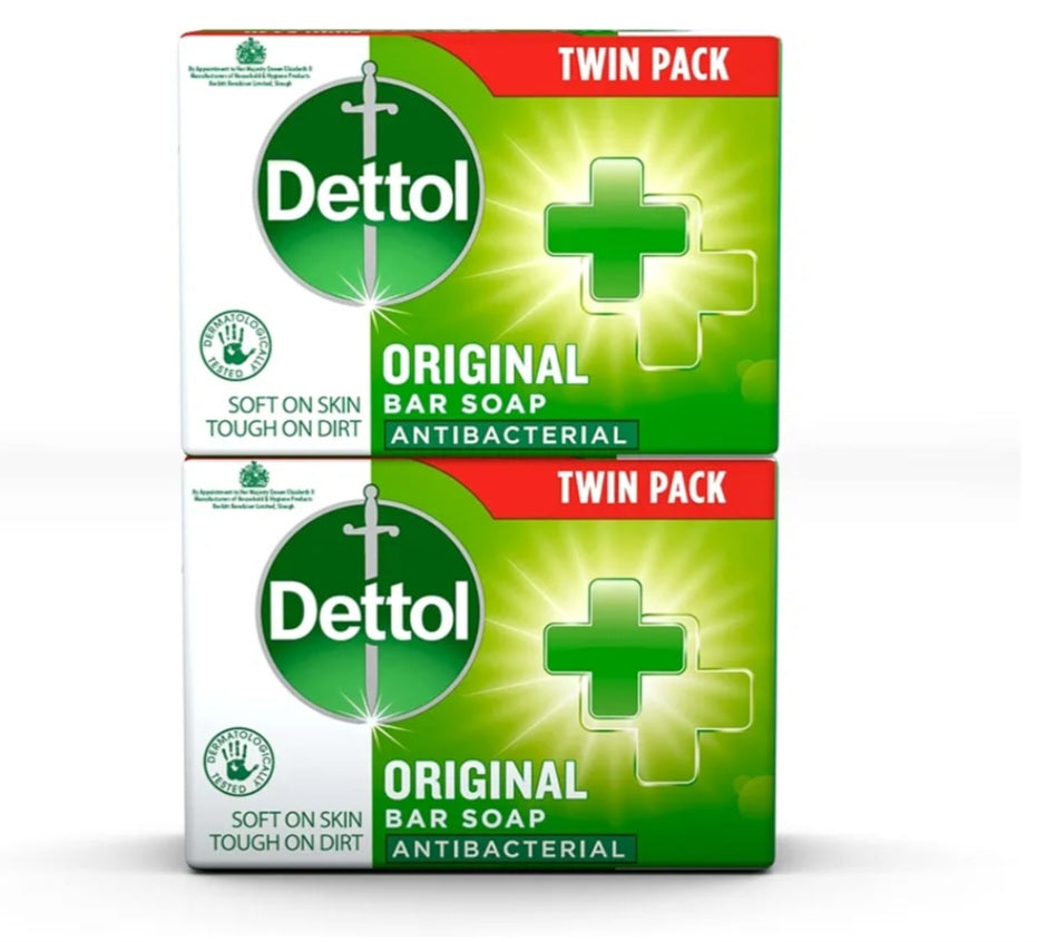 Dettol Antibacterial Bar Soap Twin Pack