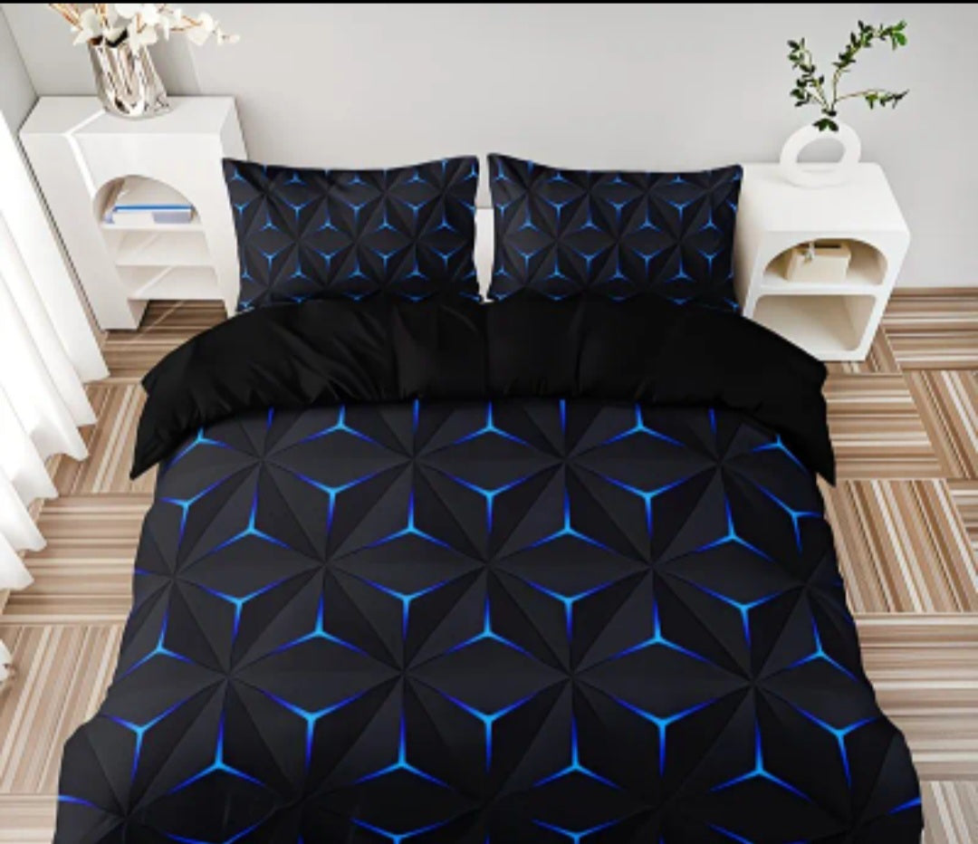 Diamond Printed Single Bedding Set