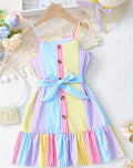 Girls Striped Summer Dress