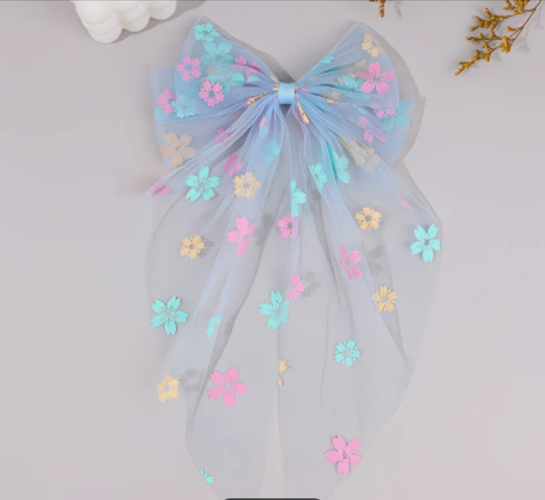 Multicoloured Flower Bow