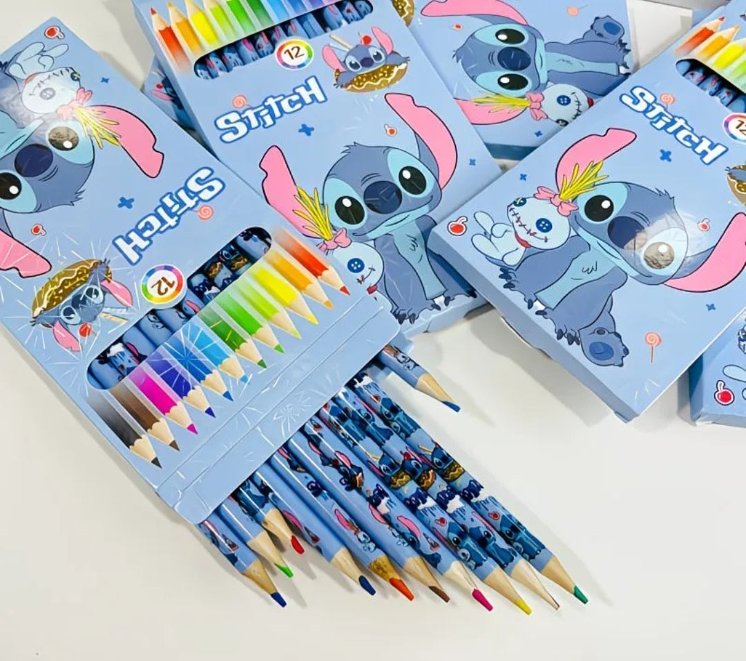 12 Pack Stitch Colouring Pencils