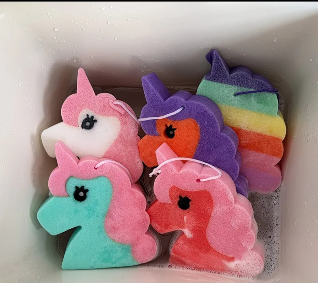 Unicorn Bath Sponges