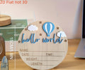 Hello World Baby Wooden Sign