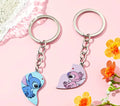 Stitch & Angel 2 Piece Keyring Set