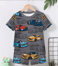 Boys Car Print T-Shirt & Shorts Set