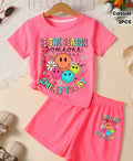 Girls Positive Quote T-Shirt & Shorts Set