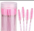 Box of 20 Pink Eyelash Brushes