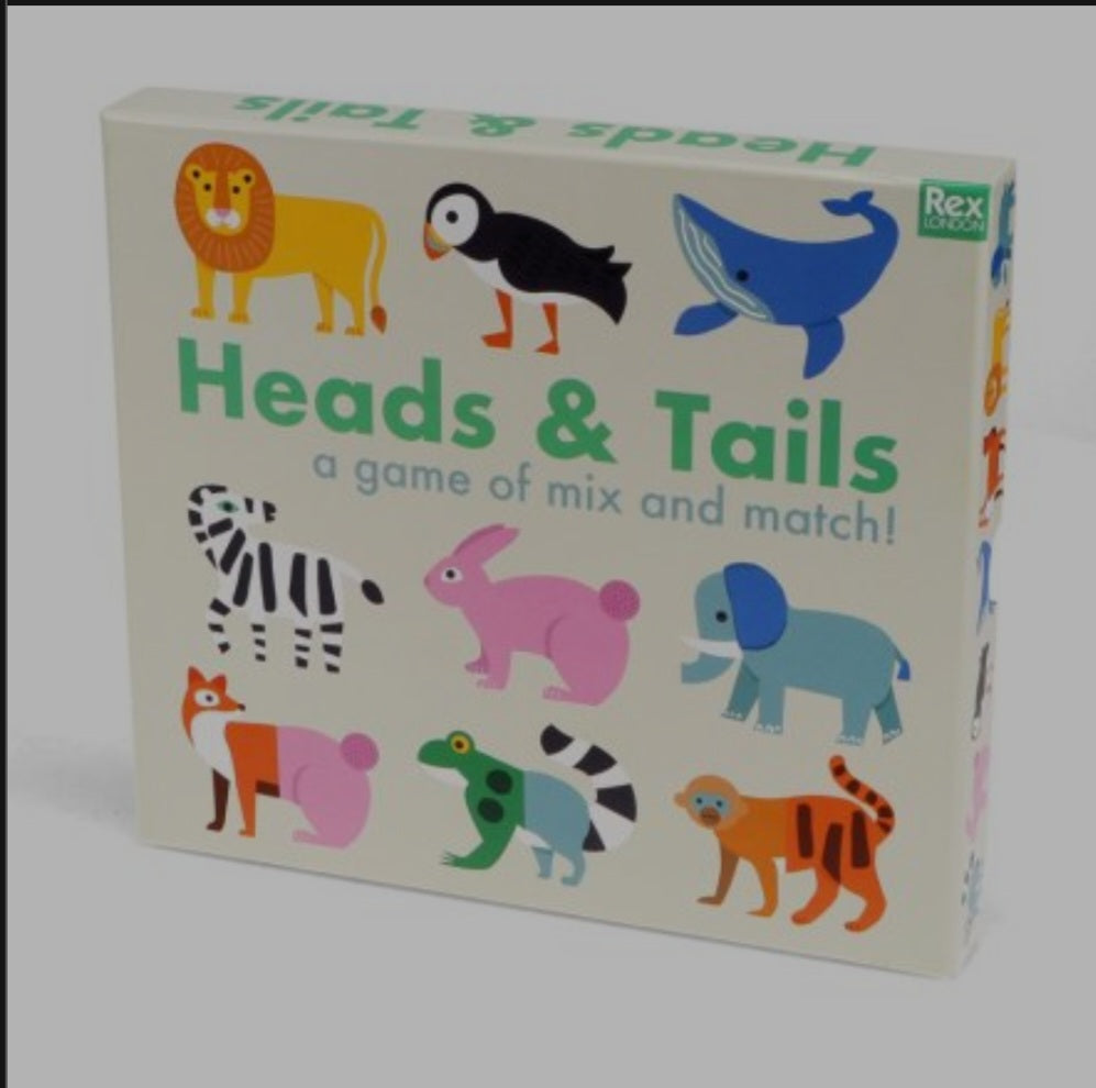 Animal Heads and Tails Board Game