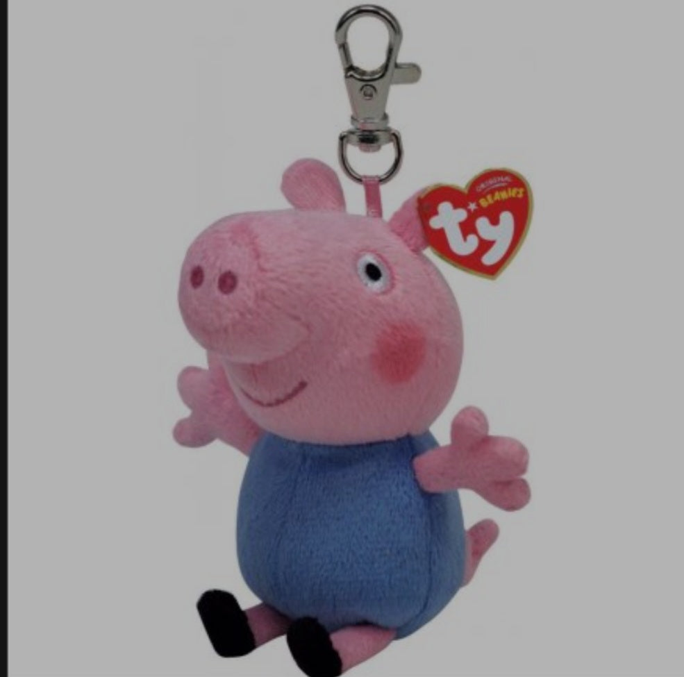 Peppa Pig/George TY Clip Keyring