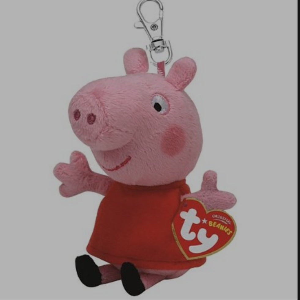 Peppa Pig/George TY Clip Keyring