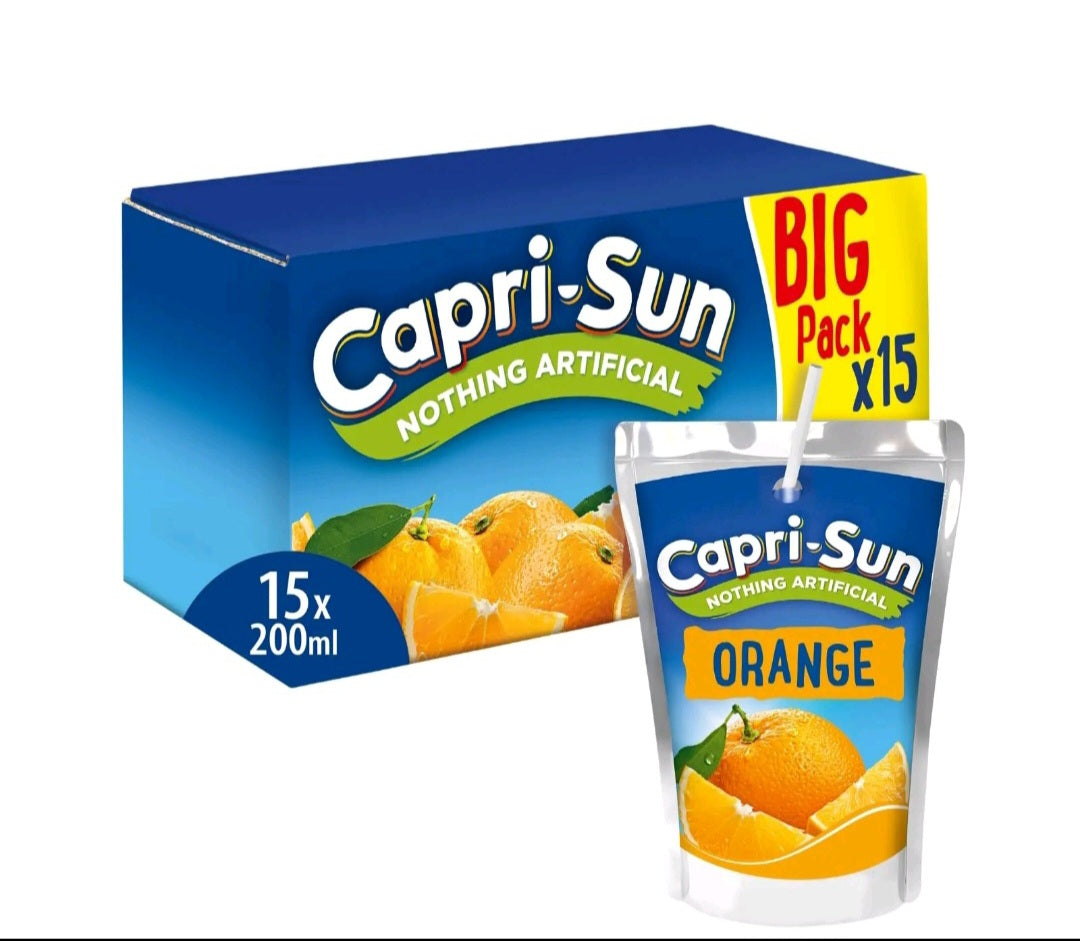 Box of 15 Orange Capri-Sun
