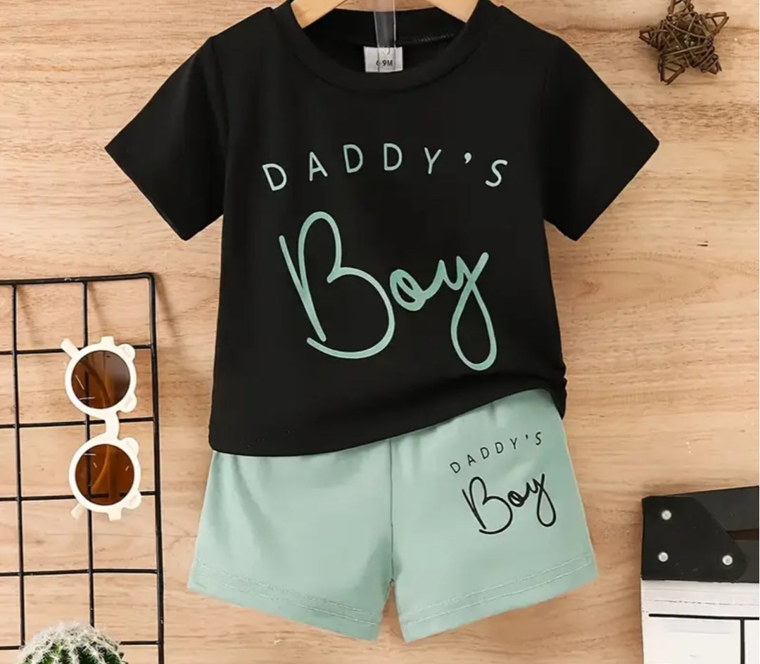 Daddy's Boy Top & Shorts Set
