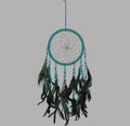 Turquoise Peacock Feather Dreamcatcher