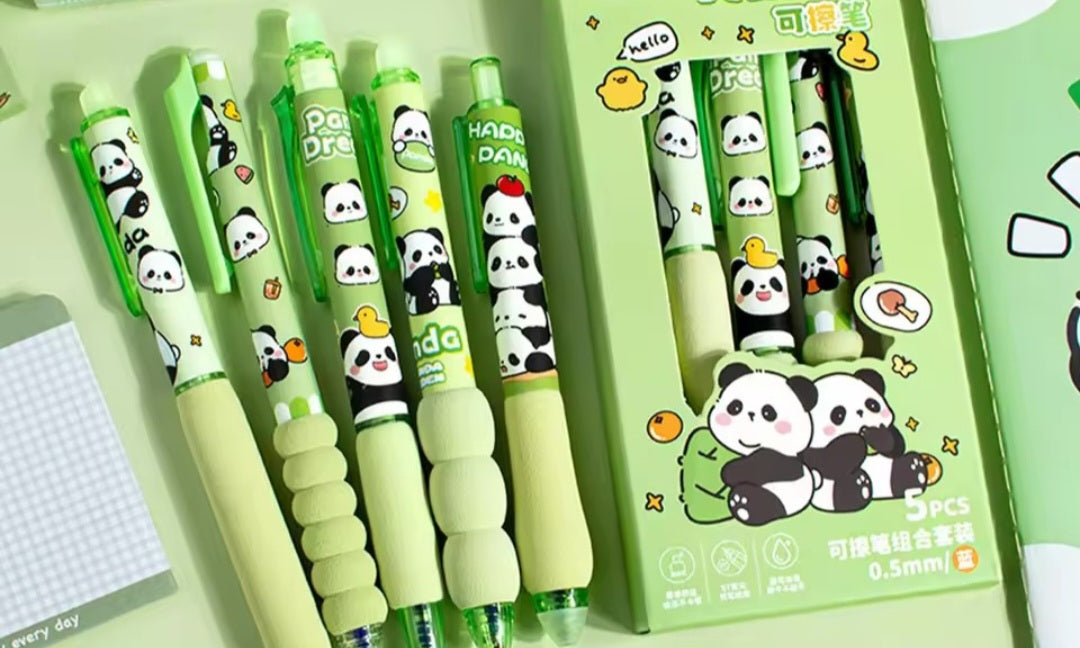 Capybara Erasable Pens (Pack of 5)
