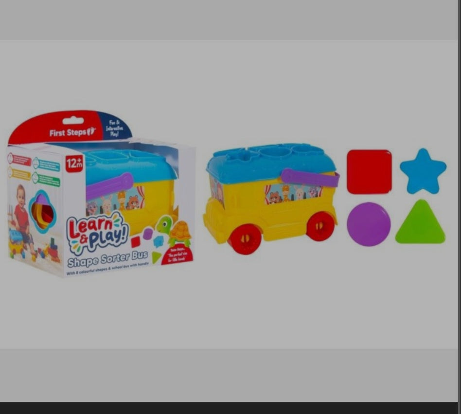 Yellow Shape Sorter Bus