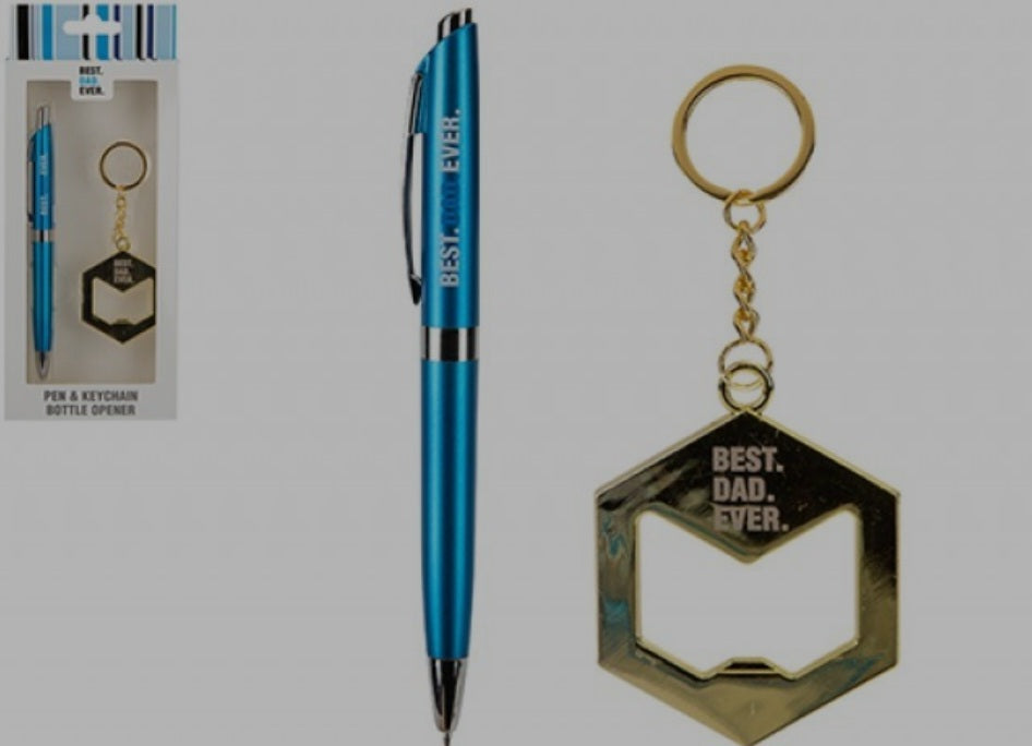 Best Dad Pen & Keyring Set