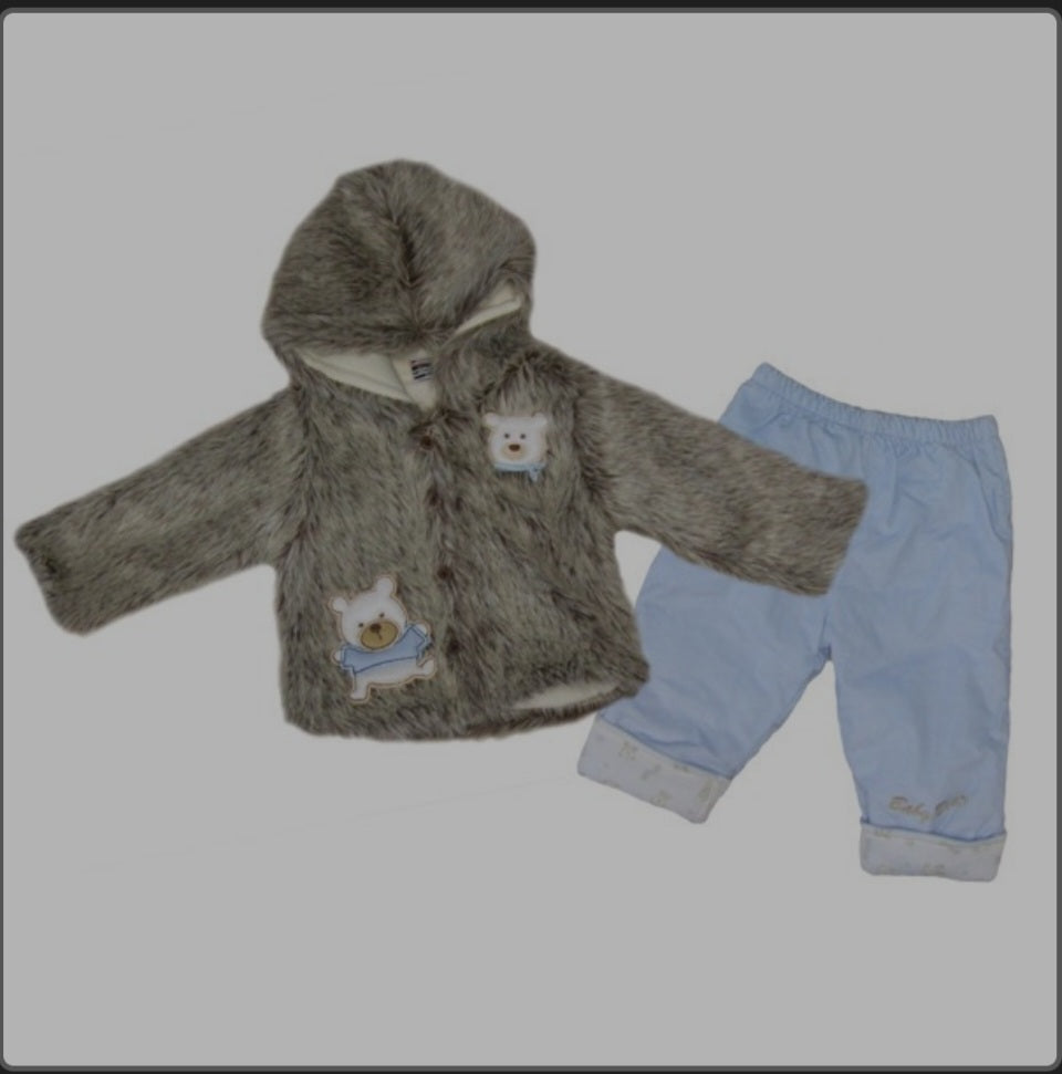 Baby Bear 2 Piece Hooded Coat & Trouser Set 3-6 Months