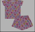 Girls Heart Print Pyjamas
