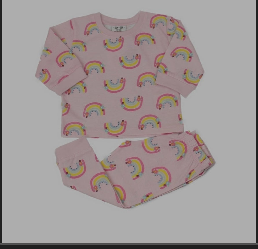 Girls Rainbow Pyjamas